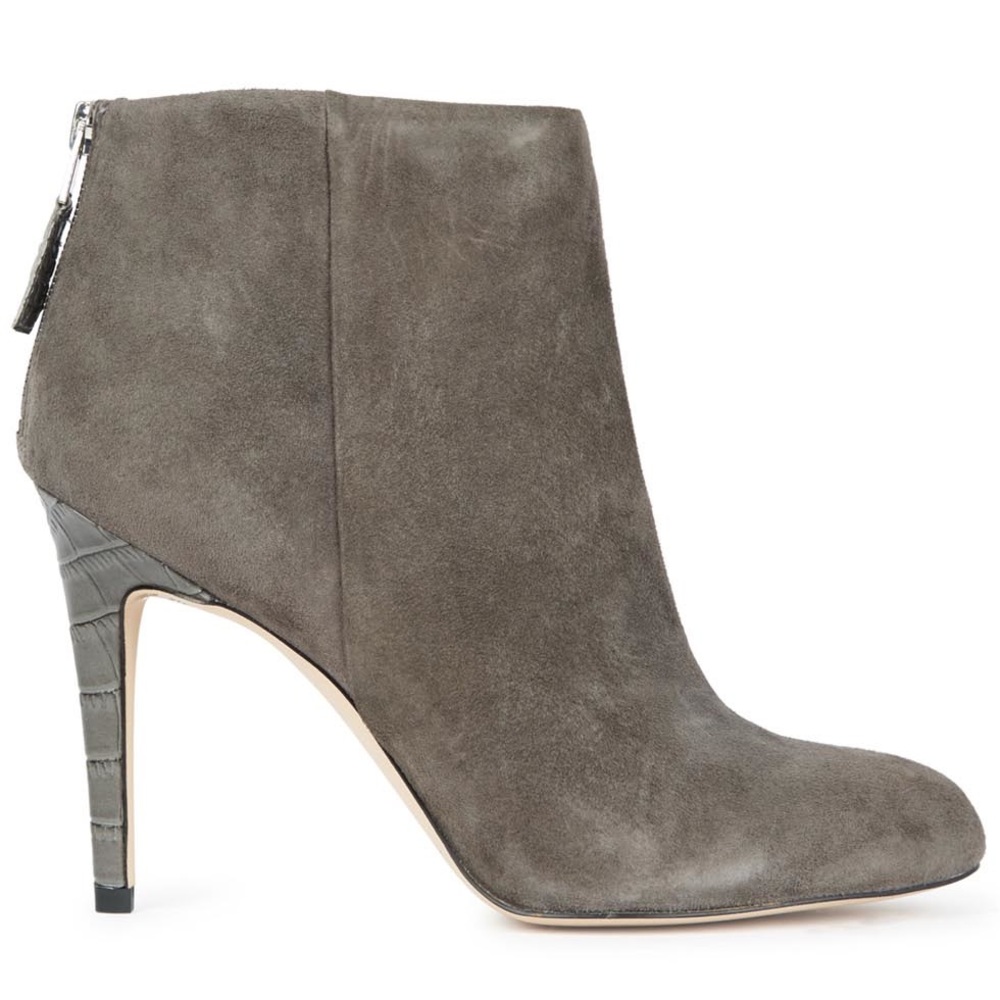 Sam Edelman Suede Crocodile Heeled Boot